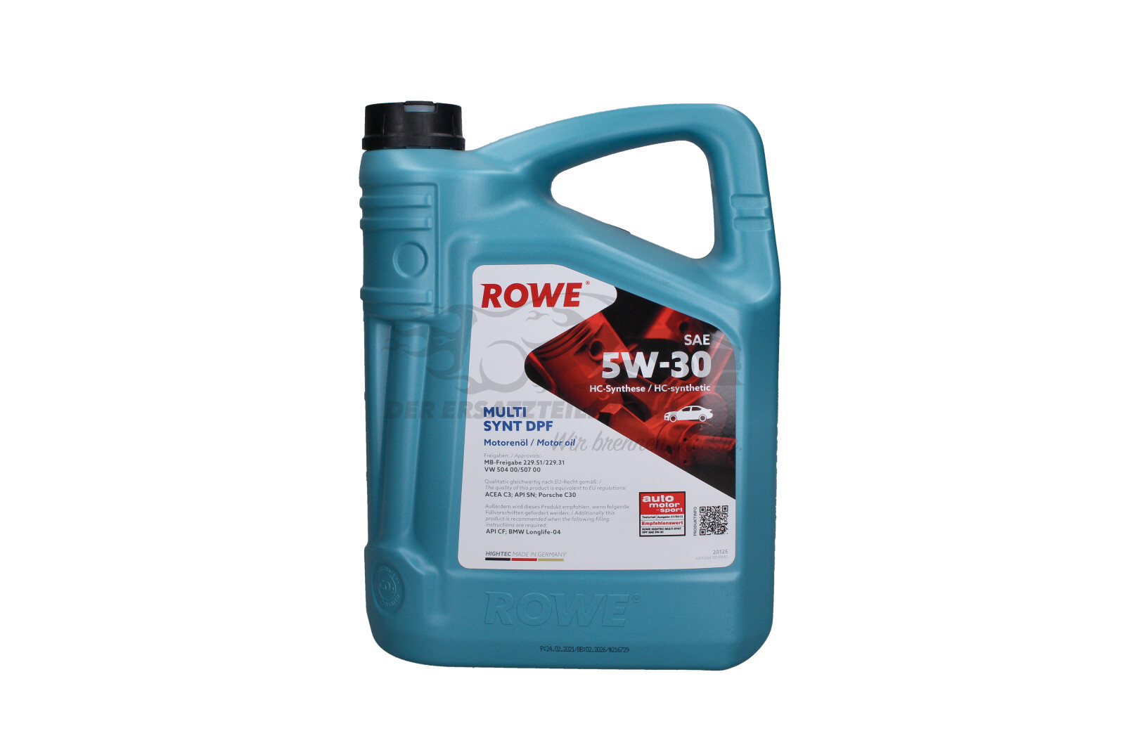 Моторное масло rowe 5w30