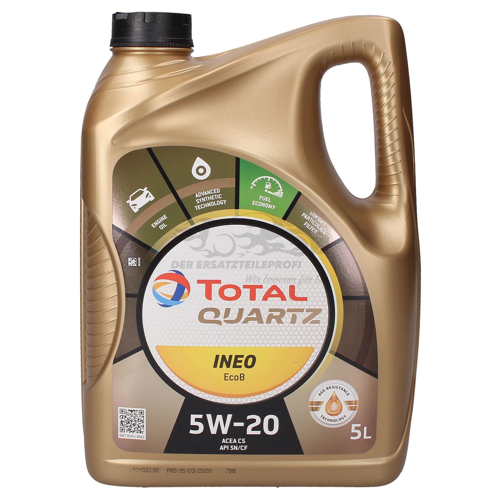 Total Motoröl 5L Quartz 9000 Future EcoB 5W-20 WSS-M2C 948-B WSS-M2C ...